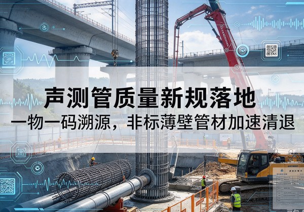 中阳声测管质量新规落地，一物一码溯源，非标薄壁管材加速清退